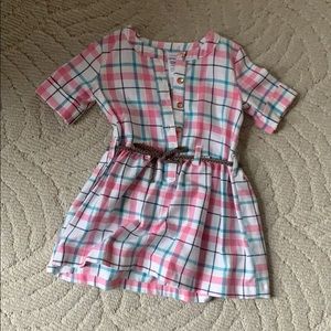 Carter’s Pink Plaid Dress 12 months